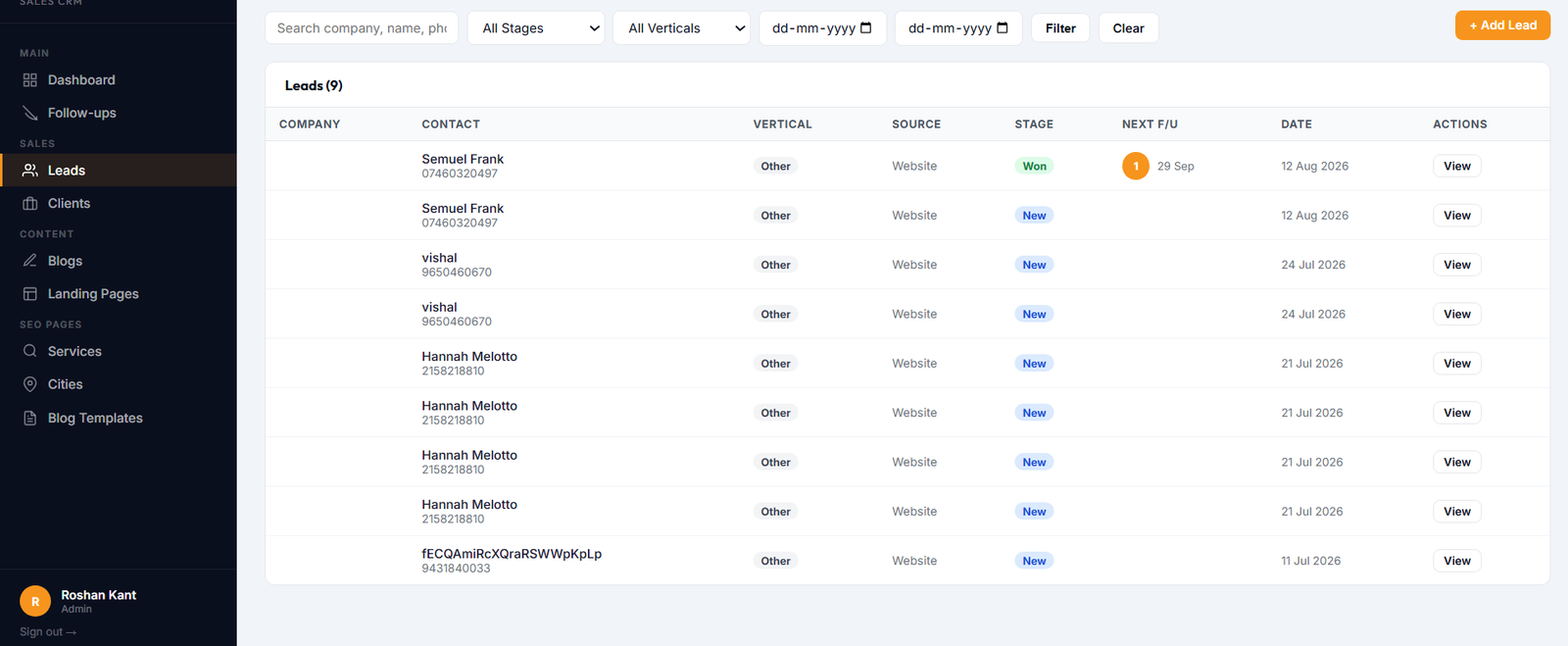 Project screenshot — Axis Software Solutions